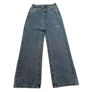 Saintwoods Straight SW Logo Jeans in Blue